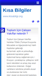 Mobile Screenshot of kisabilgi.org
